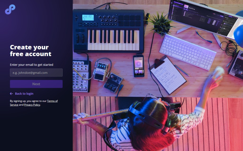 Creating a free account